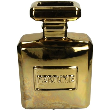 Фото Ваза для цветов "Perfume Bottle" 19.5x8.5x29.7см золотая