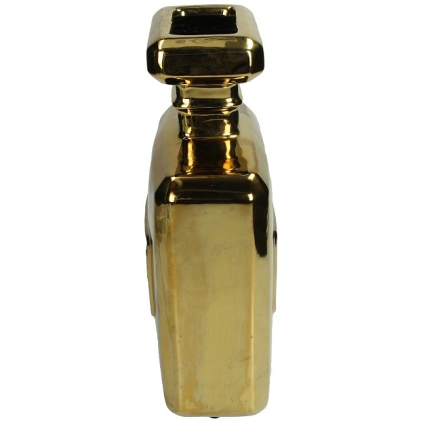 Фото Ваза для цветов "Perfume Bottle" 19.5x8.5x29.7см золотая