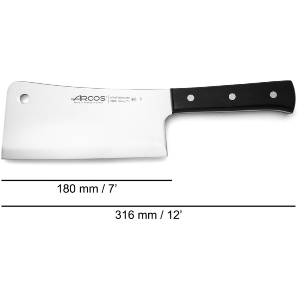 Нож UNIVERSAL 18см топорик мясницкий 520грамм детальная картинка 