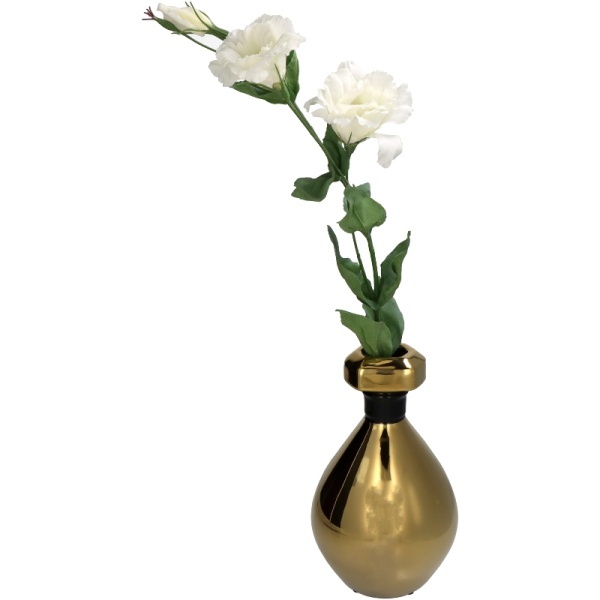 Ваза для цветов "Perfume Bottle" 15x15x25см золотая детальная картинка 