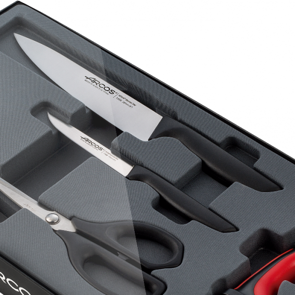 Фото Набор из двух ножей с ножницами и точилкой, серия NIZA
