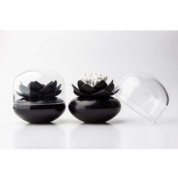 Фото Контейнер для хранения ватных палочек Lotus черный