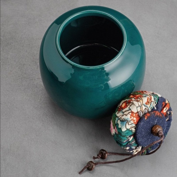 Фото Чайный сервиз керамический сине-зеленый (чемоданчик)