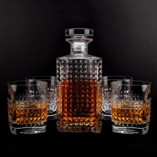 Набор для виски Mixology Elixir - графин и 4 стакана детальная картинка 