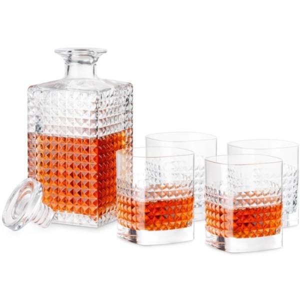 Набор для виски Mixology Elixir - графин и 4 стакана детальная картинка 