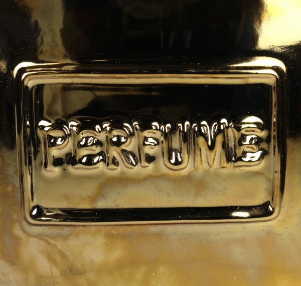 Ваза для цветов "Perfume Bottle" 19.5x8.5x29.7см золотая детальная картинка 