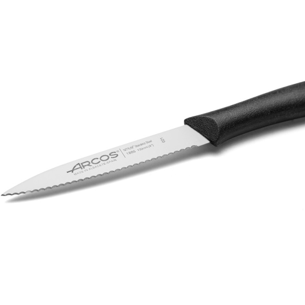 Фото Нож для овощей 10см NOVA лезвие с рифлением