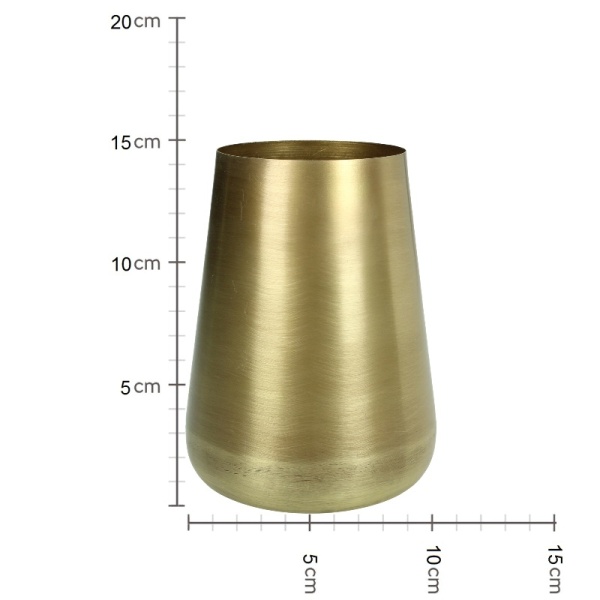Ваза для цветов Aluminum Gold 11.5x11.5x15см детальная картинка 