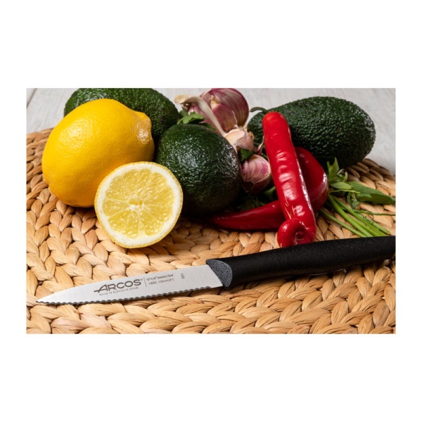 Фото Нож для овощей 10см NOVA лезвие с рифлением